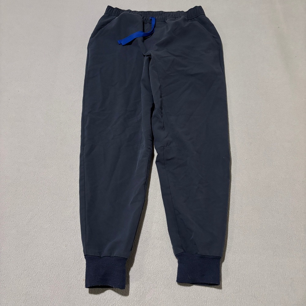 FIGS Zamora Jogger Scrub Pants Mens Navy Blue Elastic Waist Workwear